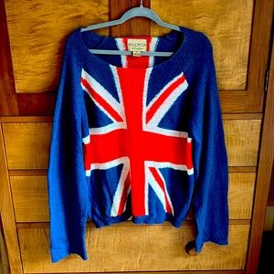SUPER RARE Wildfox ✨White Label✨ Union Jack Sweater - Small
